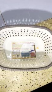 Rổ nhựa giả mây- Giỏ nhựa giả mây đan vintage siêu xinh  đựng đồ cute- màu ngẫu nhiên.