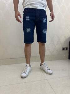 Denim Short tattered for Men good quality Fashion menswear