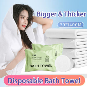 140CM Disposable Bath Towel Portable Compressed Bath Towel Bathrobes Travel Towel for Women Kids Men