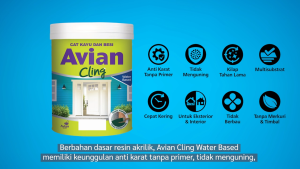 AVIAN CLING WATER BASE 08 L WARNA PUTIH