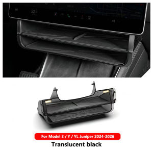 Hộp Đựng Đồ Dưới Màn Hình Tesla Model 3/Y/YL 2024-2026 Khay Đựng Đồ Ẩn Điều Khiển Trung Tâm Juniper Hộp Đựng Đồ Tay Vịn Hình Chữ Nhật ABS
