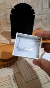 Kalung Nama Zedd Jewelry: Warna Silver & Emas Tahan Lama Anti Karat