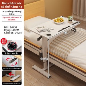 AILEFANTE | Bàn Chăm Sóc Người Già và Bệnh Nhân Điều Chỉnh Được và Di Động