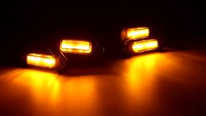 Universal LED Car Lights Front LED Grille Lights With Harness Eagle Eye Lamp For Pickup Off-Road SUV Ford Toyota Car Accessories