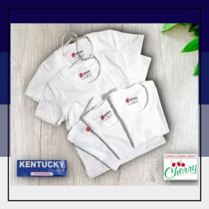 KENTUCKY PLAIN WHITE TSHIRTS FOR KIDS SCHOOL COTTON