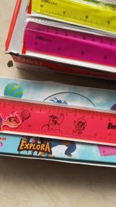 Thước kẻ Deli G002/G014 02 Thước kẻ 20cm/30cm - Hàng chính hãng