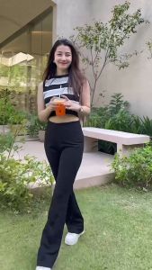 กางเกงขาม้าซิปหลัง ผ้าโรเชฟพรีเมี่ยม