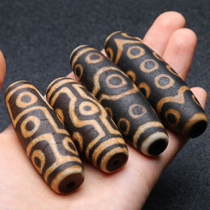 Dây Chuyền Đá Mã Não Tự Nhiên Tây Tạng Đa Mắt Cổ Tròn Đa Năng Cho Nam Và Nữ Dây Chuyền Đá Sét Đa Năng Cho Phụ Kiện Trang Sức