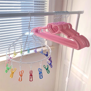 ที่แขวนเสื้อผ้าแบบไร้รอยต่อสําหรับสาวๆในห้องรับฝากของผู้ใหญ่ที่หนีบหลายตัวอเนกประสงค์ที่หนีบกางเกงสําหรับเด็กที่หนีบถุงเท้าสําหรับตากในหอพักนักเรียน