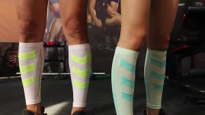 1Pair Sports Calf Support Sleeves Leg Footless Compression Socks for Splints Varicose Veins Running Cycling
