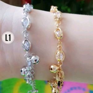 Gelang Xuping Mata Kristal Putih CXA134