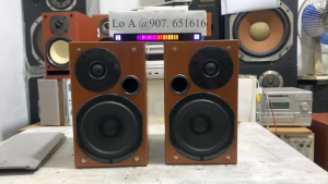 thank ly Cặp Loa Booksheolf Nghe nhạc Denon SC - MG33 Màu gỗ chất âm cực đỉnh( hơi xấu)