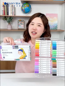 Acrylic Markers 12-80 Colors Acrylic Marker Set Quick-Dry Triple-Finger Grip Budget-Friendly for Art