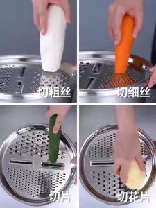 ARS Baskom Parut Stainless Serbaguna 26cm / Parutan Baskom 3in1 Stainless Steel