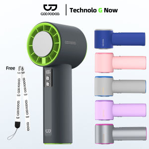 GOOJODOQ 4000mAh Mini Fan 2025 Fast Cooling High Speed Handheld Fan 100-level Speed Regulation 10x Enhanced Wind Strength Digital Display for Office, School, Travel, Outdoor Jogging - GFS006