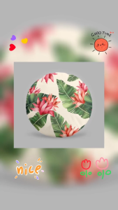 หมอนอิง พิมพ์ลาย ทรงกลม เรียบหรู ใหม่ คุณภาพดี ตกแต่งบ้าน ตกแต่งร้าน สวยถูกใจ บรรจุใยสังเคราะห์เกรดA ขนาด 18 นิ้ว