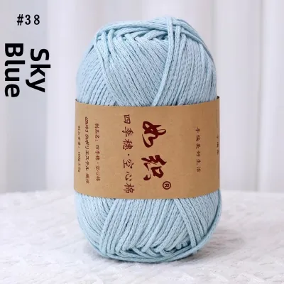 DIY Crochet Hat Bag Craft Cotton Linen Yarn 2mm