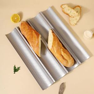 Beique Toast Box Baking Tray Baguette Mold Bread Wave Baguette Kitchen Cooking Utensils BBQ Baking Tools DIY Baking Equipment