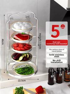B&W | Stainless Steel Kitchen Rack Multi-function