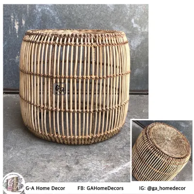 Stick Rattan Table 18 - Natural material - Center Side Table
