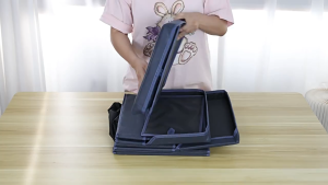 🐶🔥 Foldable Dog Steps Pet Home Ladder with Storage Box 3 Steps Pet Stairs with Storage