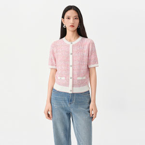 Koradior | Fragrant Thin Cotton and Linen Blended Knit Top