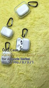 Ốp Trong Suốt Dành Cho Airpods 4 / Airpods Pro 2 / Airpods 3 Có Kèm Móc Khoá Kim Loại Bảo Vệ Case Chống Bám Bẩn