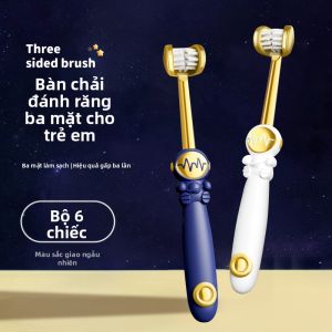 Chổi Đánh Răng Mềm Ba Mặt Ziny Cho Trẻ Em Từ 3-12 Tuổi Trong Giai Đoạn Thay Răng Chổi Đánh Răng Mềm Dành Cho Trẻ Em