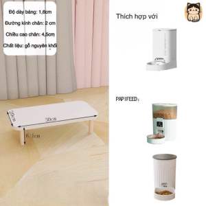 Giá đỡ thức ăn chống kiến chống gù cho mèo gỗ cao cấp