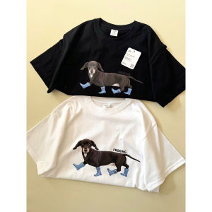 Áo Thun Tay Ngắn in Họa Tiết Thời Trang Mới 2025 Dành Cho Nữ Áo Lót Họa Tiết Chihuahua Chất Liệu Cotton Phong Cách Ngọt Ngào Mùa Hè