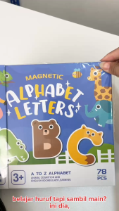 Mainan Anak 78PCS MAGNETIC ALPHABET LETTERS 573 Mainan Mengenal Huruf Edukasi Anak