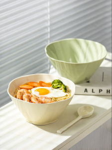 MODERN SWEETHOME | Cream Style High-End Home Use 2026 New Ceramic Noodle Soup Bowl