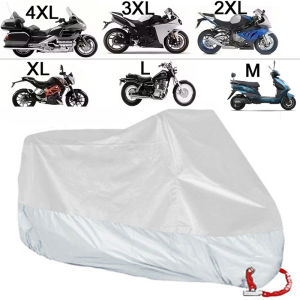 Motorcycle Cover All Silver Sun Reflective Waterproof Dustproof UV Protection All Season Outdoor Moto Scooter Cover M 4XL 2025