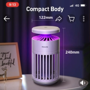 [SG Ready Stock]{One Year Warranty}Philips K1 Bug Zapper Lamp Mosquito Killer With LED Ambient Lighting