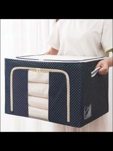 Tủ Vải Đựng Đồ Khung Thép Chịu Lực Túi Đựng Chăn Màn Quần Áo Sách Vở Gấu bông đồ chơi Size lớn 66L Hộp túi vải  STEEL CABINET storage box