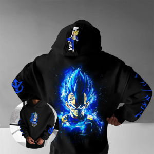 เสื้อฮู้ดดี้ลายอนิเมะดราก้อนบอลซูเปอร์ไซยัน สำหรับผู้ชายและผู้หญิง สไตล์ Y2K เสื้อพัลโอเวอร์ลายกราฟิก สตรีทแวร์ ทรงโอเวอร์ไซส์ เสื้อฮู้ดลำลองสำหรับฤดูใบไม้ผลิและฤดูใบไม้ร่วง