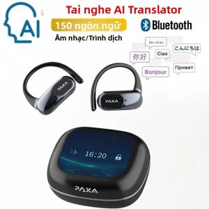 Tai Nghe Phiên Dịch PAXA OpenAirUltra AI 3 Trong 1 Dịch Thuật Thời Gian Thực 145 Ngôn Ngữ & Giọng Bluetooth 5.4 Có Micro