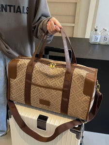 Fashionable Large Capacity Travel Handbag Womens Short Trip Bag Lightweight Storage Bag Dry Wet Separation Luggage Bag