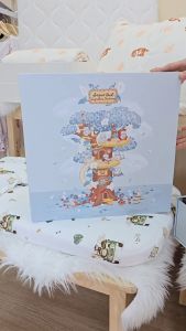 SNOW OWL ผ้าห่มใยไผ่ระดับพรีเมี่ยม Premium Collection Snow Owl Tree House มีให้เลือกถึง 3 Size