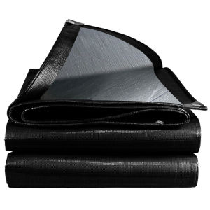 Thickened Black Plastic Rainproof Cover Plate Grain Dustproof Protective Case for Machine Equipment Waterproof Canvas Shelter