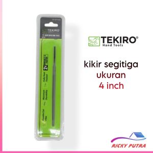 Kikir segitiga Tekiro ukuran 4 inchi kikir besi gergaji kayu Cod