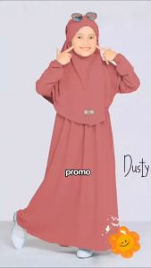 AISHA DRESS ANAK TERBARU | GAMIS ANAK BEST SELLER & GAMIS ANAK SYAR'I SET HIJAB CRINGKLE PREMIUM