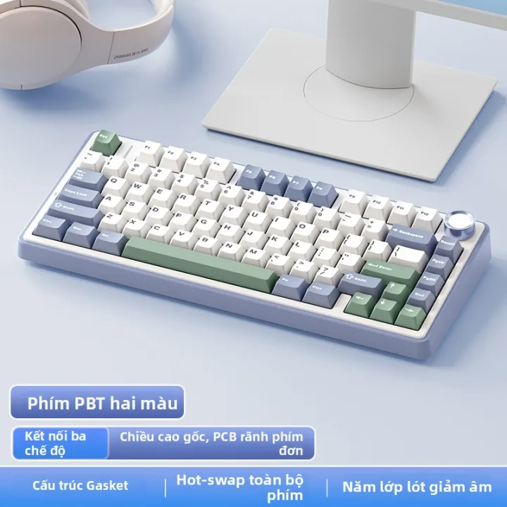 AULA | Bàn phím cơ ba chế độ F75 không dây Bluetooth dành cho máy tính/laptop | BigBuy360 - bigbuy360.vn AULA | Bàn phím cơ ba chế độ F75 không dây Bluetooth dành cho máy tính/laptop | BigBuy360 - bigbuy360.vn