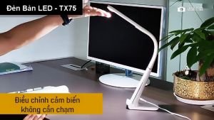 Đèn học Đèn đọc sách cảm biến ánh sáng LED 10W Có sạc không dây Qi 10W Cổng sạc nhanh USB 5V-1.5A - Model TX75