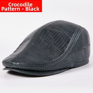 Deanbarry | Genuine Leather Ear Protection Winter Warm Cap for Elderly