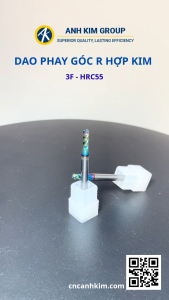 [HỎA TỐC] [D2-D4] Dao phay góc R hợp kim 3 me HRC55 - CNC ÁNH KIM