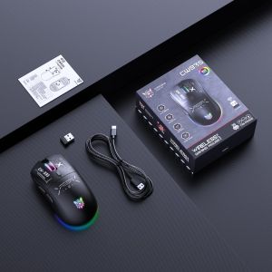 Onikuma | ONIKUMA CW935 Wireless Gaming Mouse Tri Mode 1000Hz Polling RGB 12800 DPI Rechargeable Type C Ergonomic for PC Esports Gamer