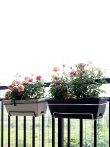 Large Size Rectangular Hanging Plastic Flower Pot for Balcony Vegetable Gardening Nordic Style Home Garden Plant Container