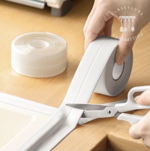 Classy Luxe Kitchen Sink Bath Sealing Acrylic Tape 3.2M Waterproof Mold & Mildew-proof Tape Bathroom Toilet Corner Line Glue Tape
