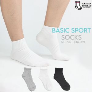 Kaos Kaki Olahraga Wanita Panjang Katun